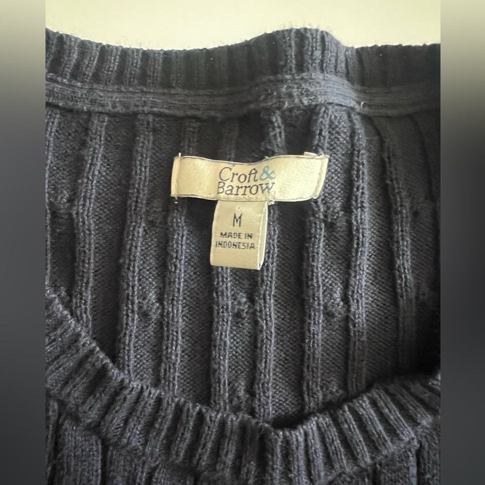 Croft and borrow navy blue sweater - Picture 2 of 4